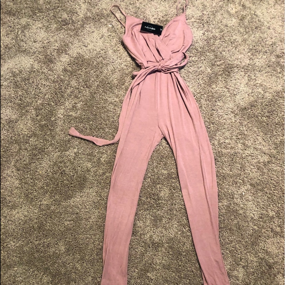 Spaghetti strap one piece jumper